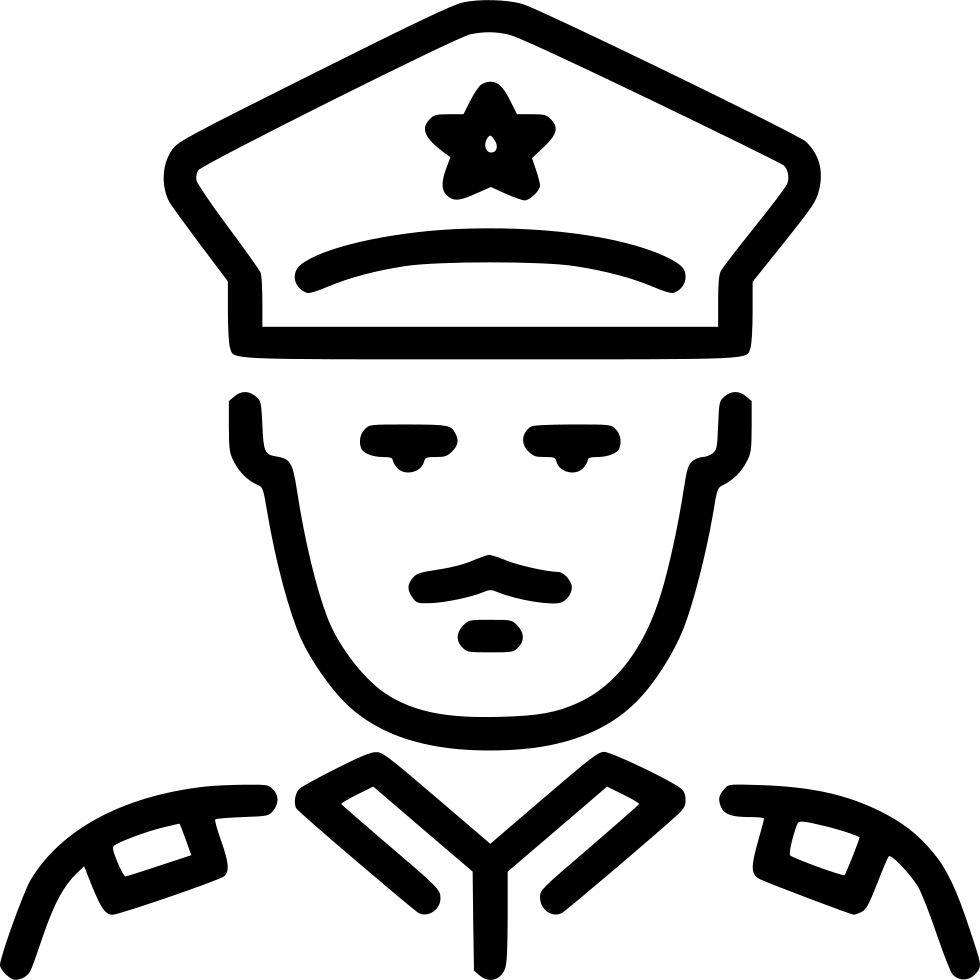 Policeman Icon Graphic PNG Image