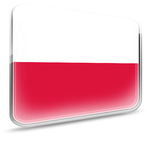 Polish Flag3 D Render PNG Image