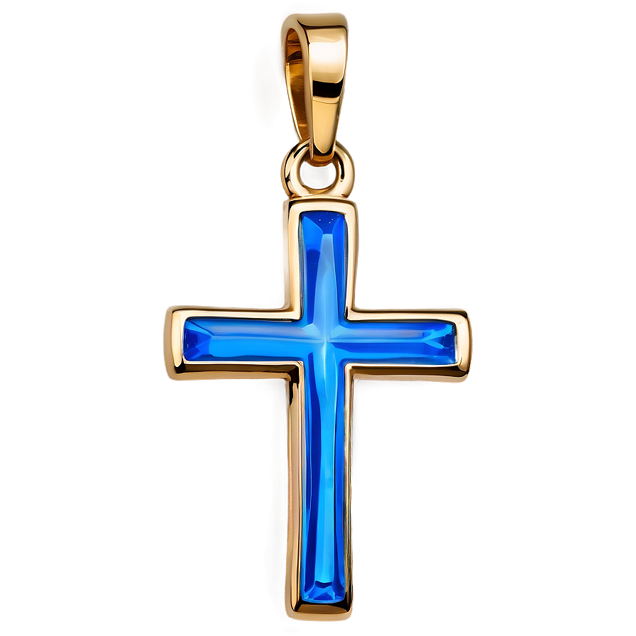 Polished Blue Cross Png Ayi14 PNG Image