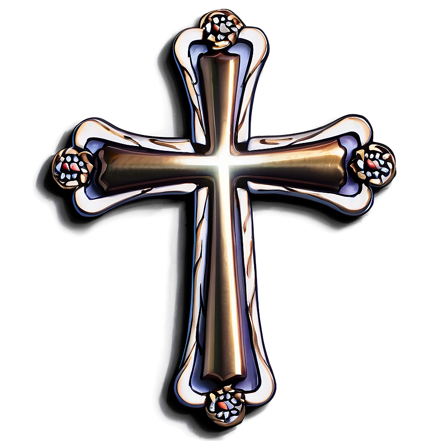 Polished Catholic Cross Arrangement Png Fwl PNG Image