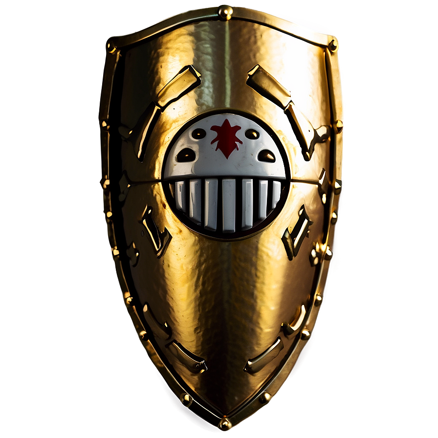 Polished Gold Shield Png Rih PNG Image