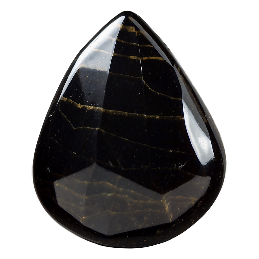 Polished Obsidian Gemstone Png 23 PNG Image