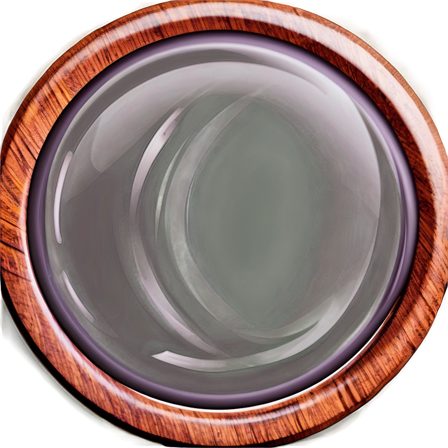 Polished Wood Circle Illustration Png 06282024 PNG Image