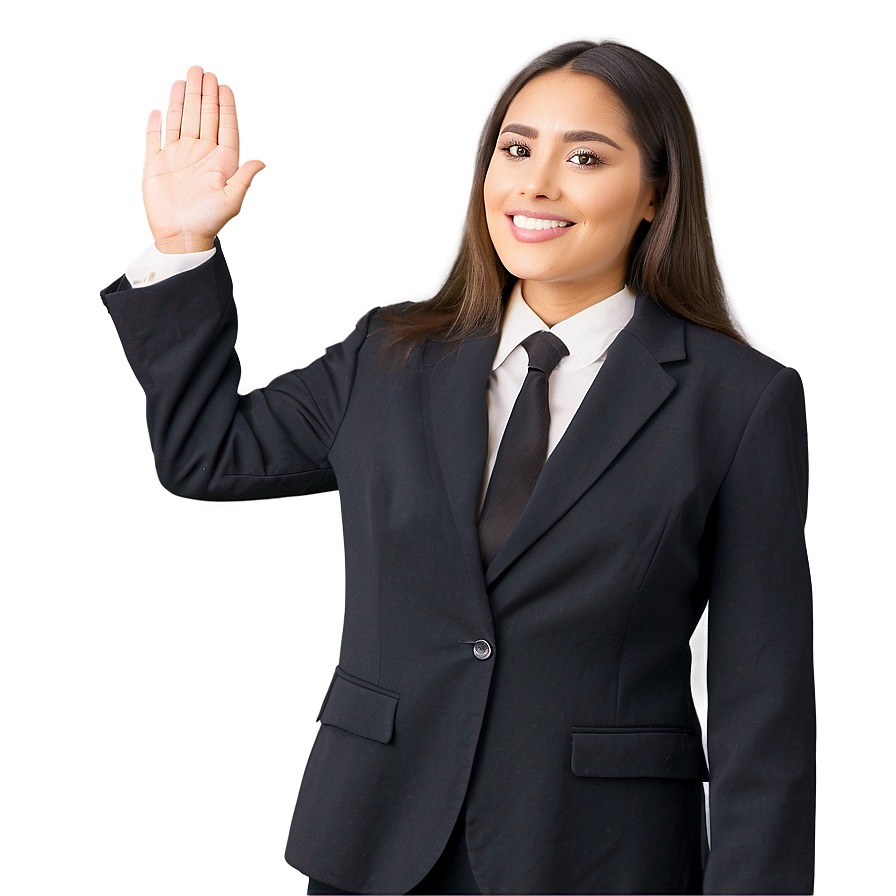 Polite Person Waving Png Ipn PNG Image