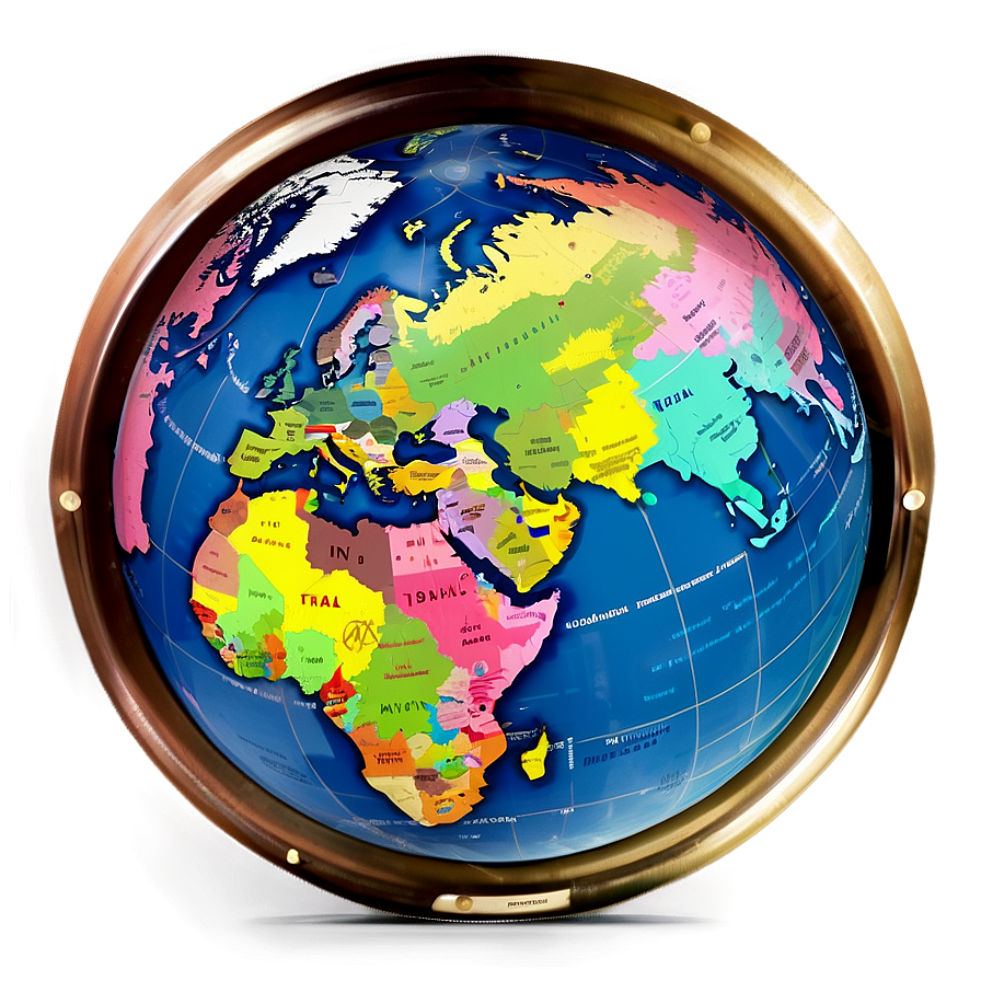 Political Borders Globe Png Psi51 PNG Image