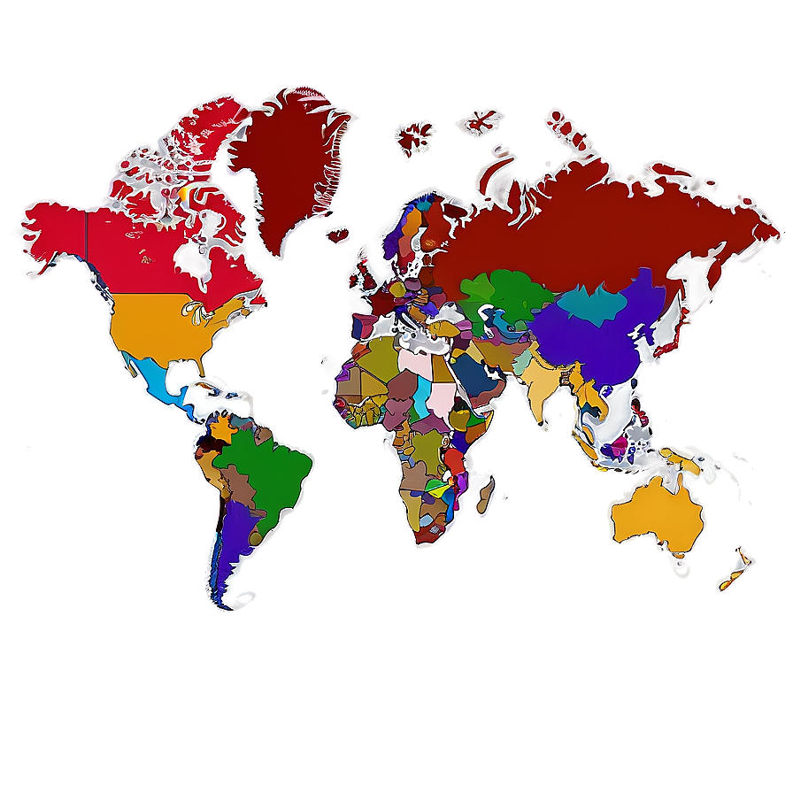 Political World Map Png Tem20 PNG Image