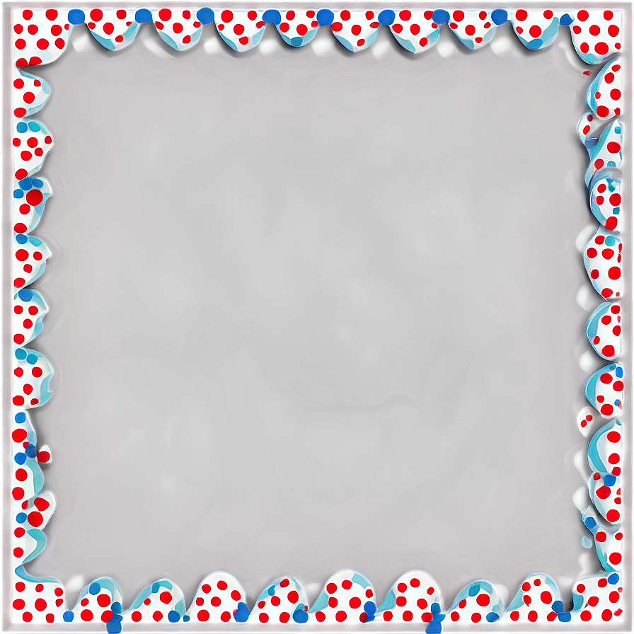 Polka Dot Border Frame Png Kuq15 PNG Image