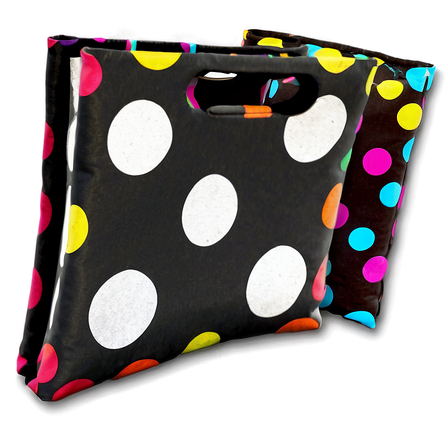 Polka Dot Cornhole Bag Png Aem22 PNG Image