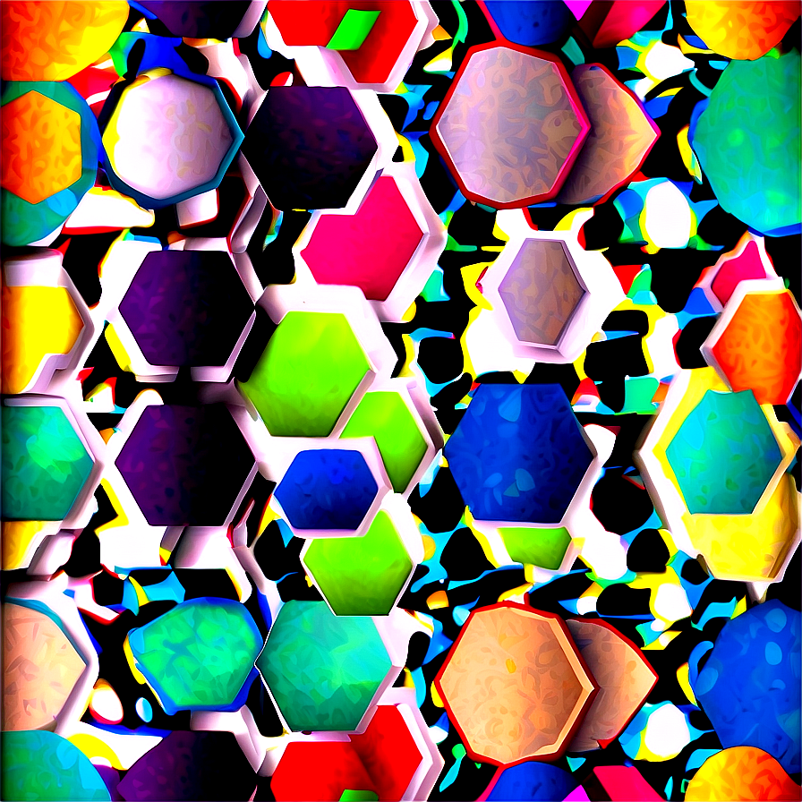 Polka Dot Hexagon Pattern Png Tda13 PNG Image