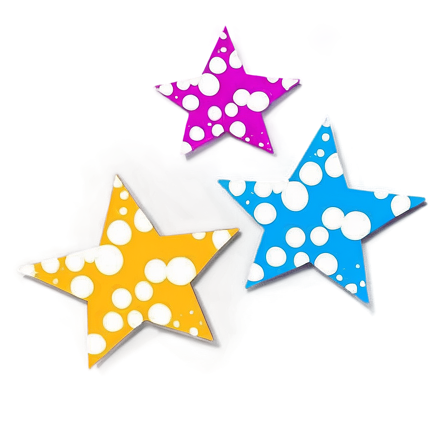 Polka Dot Stars Transparent Png 47 PNG Image