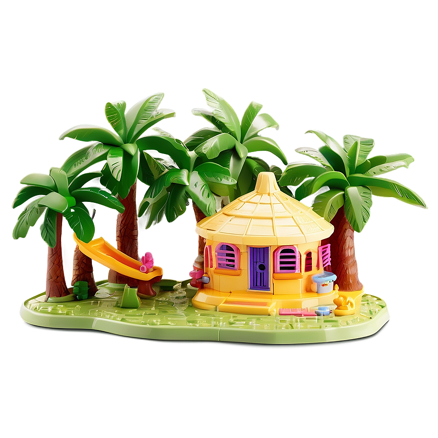 Polly Pocket Tropical Island Resort Png 06282024 PNG Image