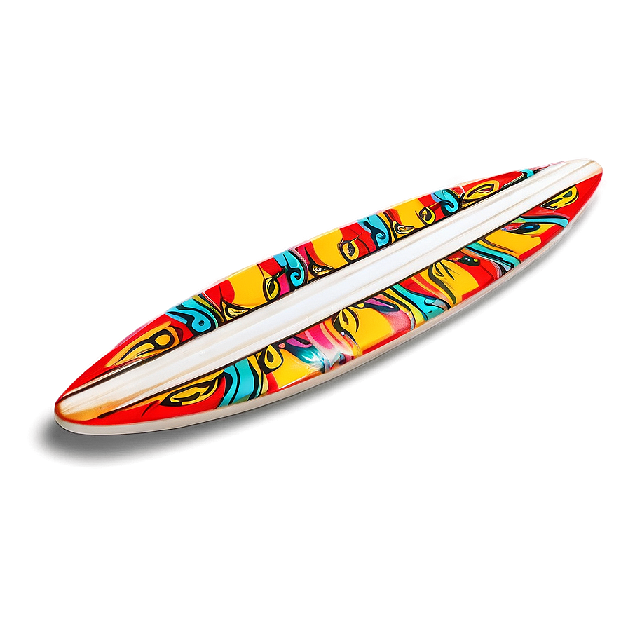 Polynesian Inspired Surfboard Png 05242024 PNG Image