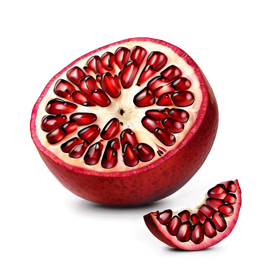 Pomegranate Fruit Slice Png Aty PNG Image