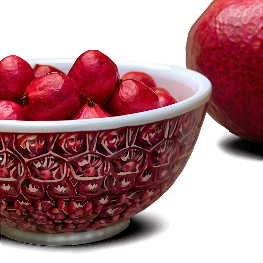 Pomegranate In Bowl Png 05242024 PNG Image