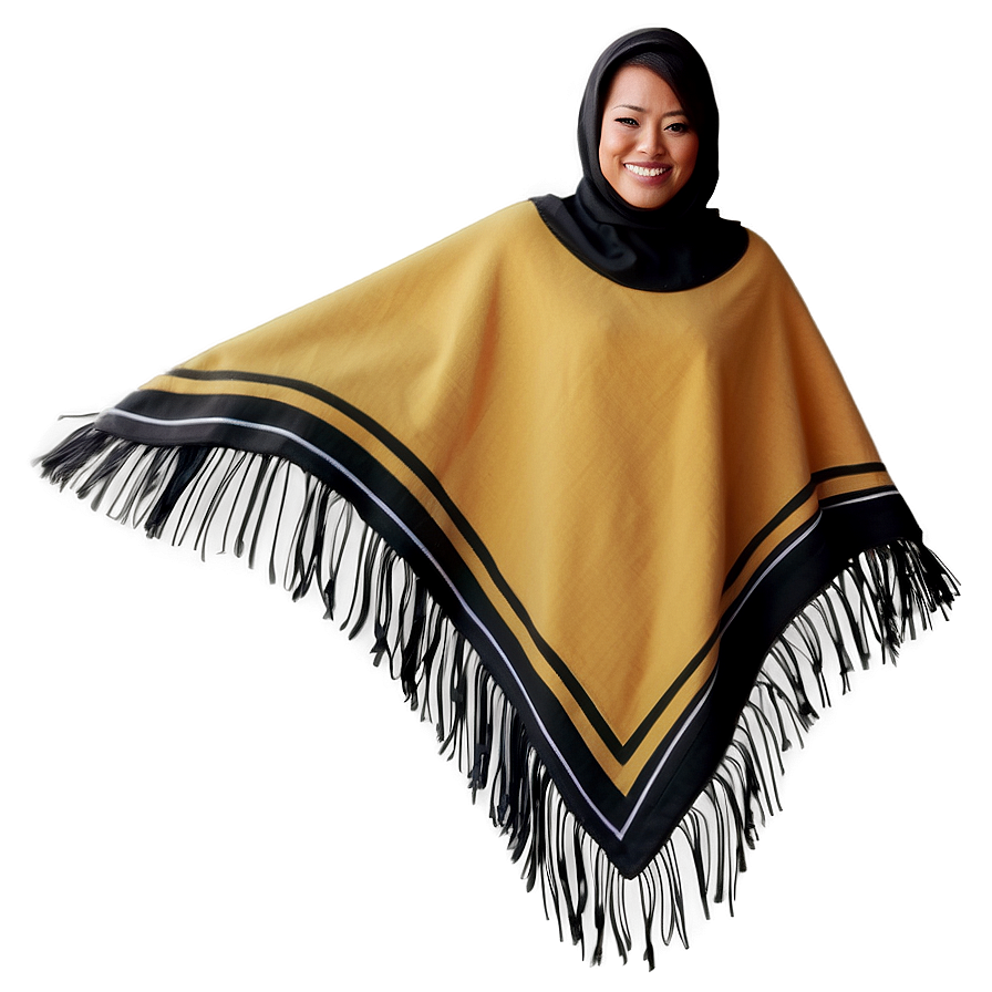 Poncho In Minimalist Design Png 06272024 PNG Image