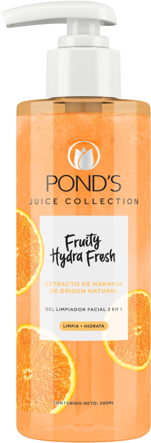 Ponds Fruity Hydra Fresh Cleanser Bottle PNG Image