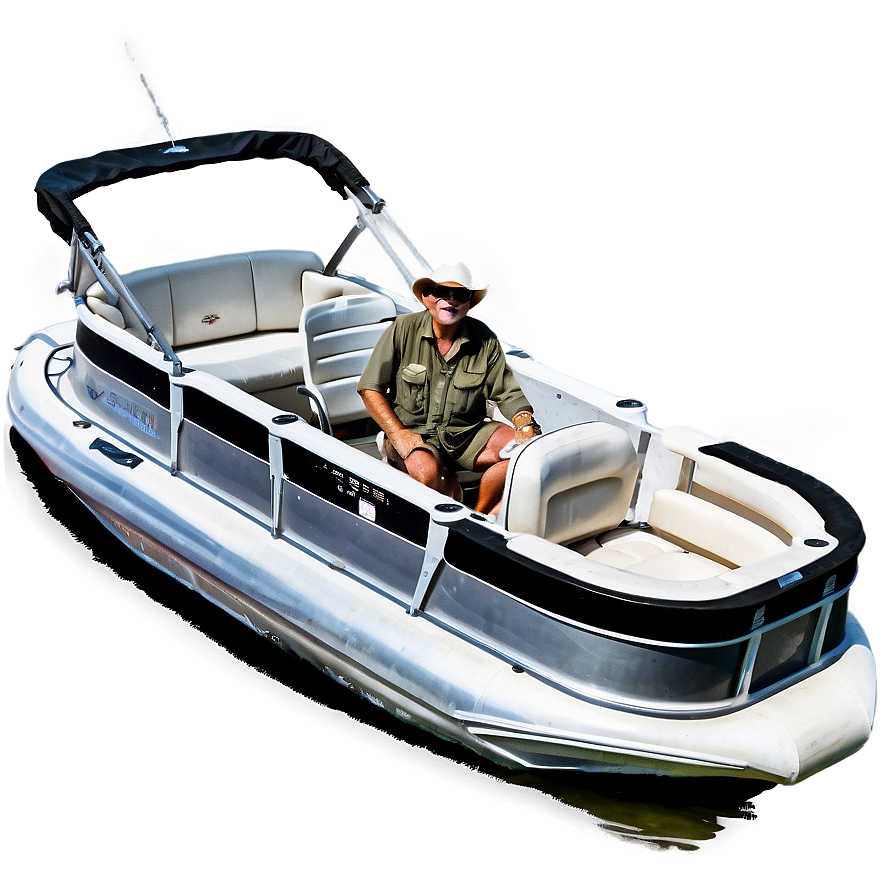 Pontoon Boat Fishing Adventure Png 06292024 PNG Image