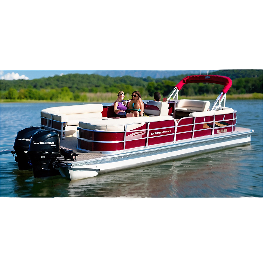 Pontoon Boat Rental Service Png Vmh45 PNG Image