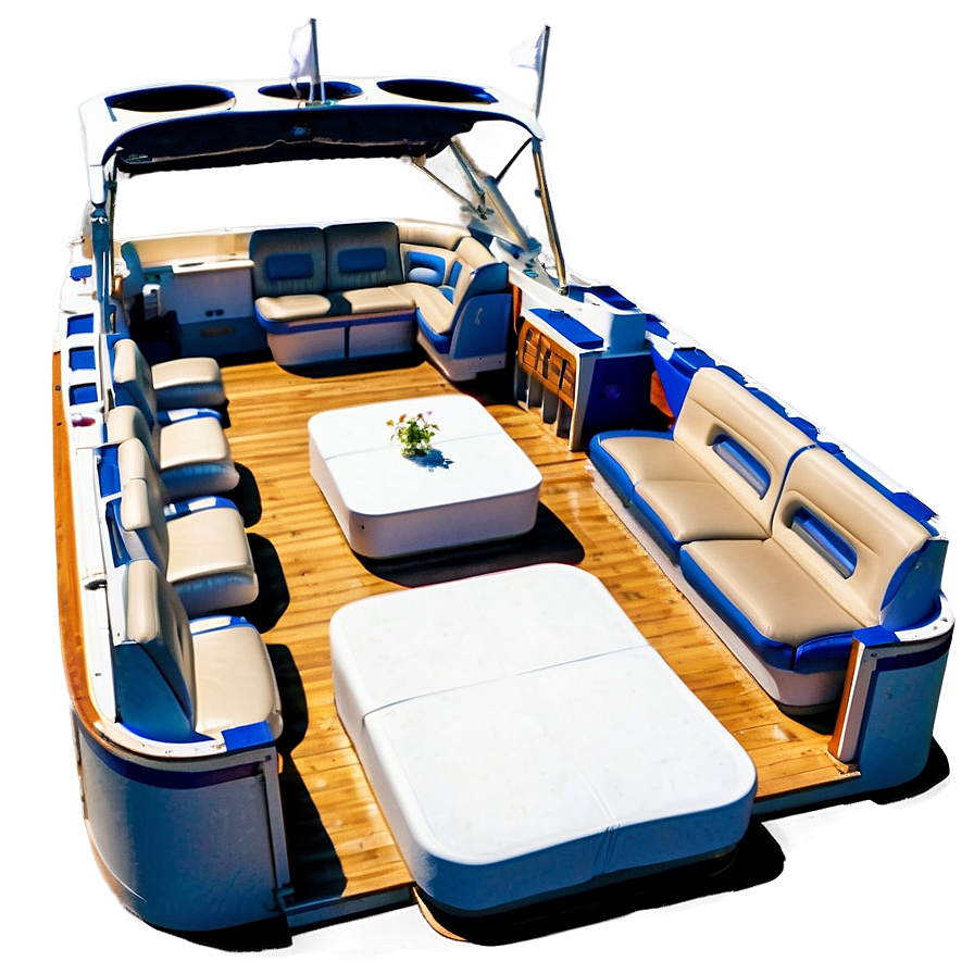 Pontoon Boat Seating Arrangements Png 06282024 PNG Image