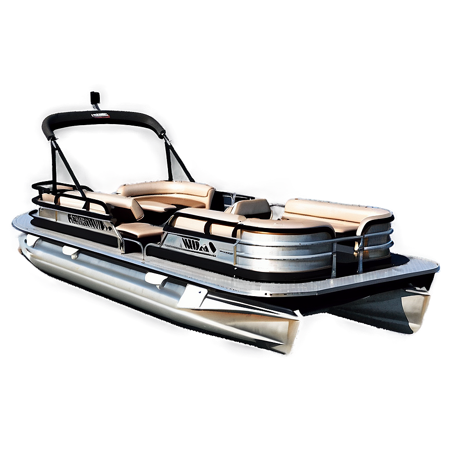 Pontoon Boat With Bbq Grill Png Anf PNG Image