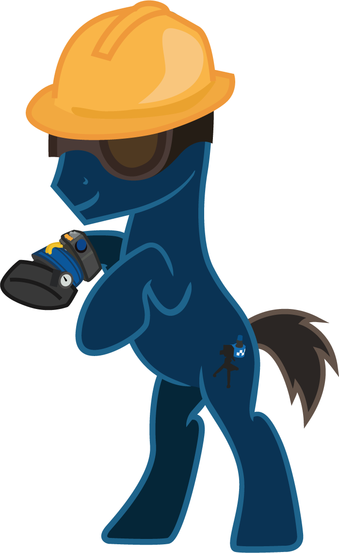 Pony_ Engineer_with_ Wrench_ T F2 PNG Image