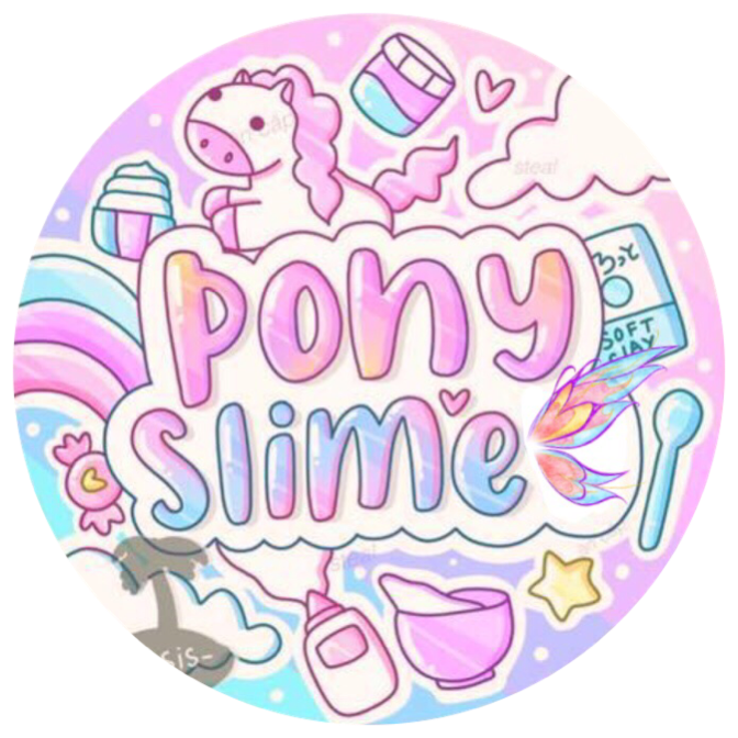 Pony Slime_ Sticker_ Design PNG Image