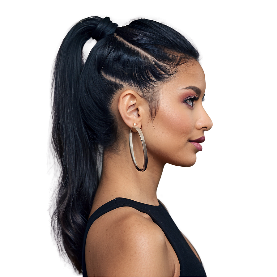 Ponytail With Cuffs Png Ekb PNG Image