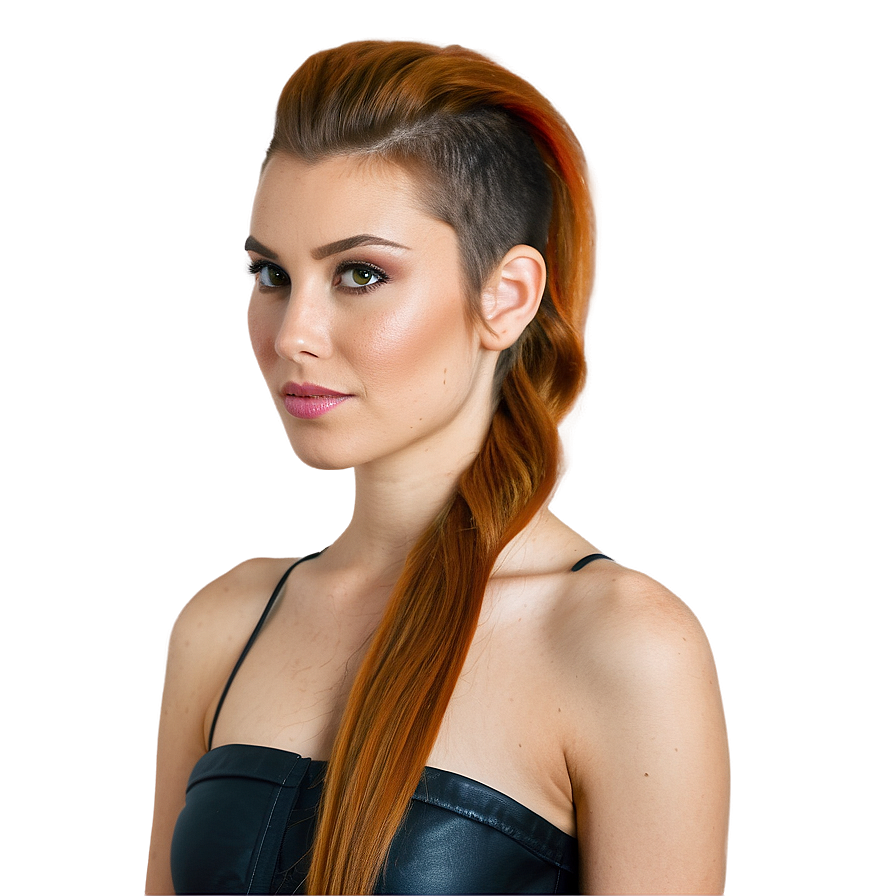 Ponytail With Undercut Png 69 PNG Image