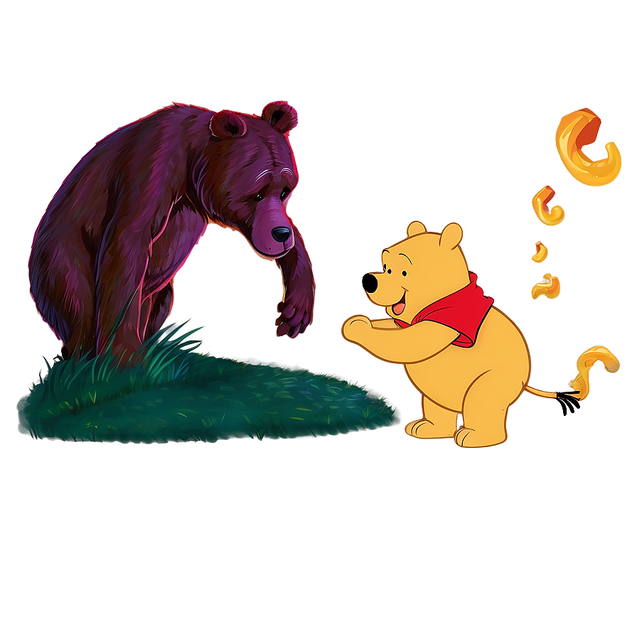 Pooh Bear And Lumpy Png Ecg17 PNG Image