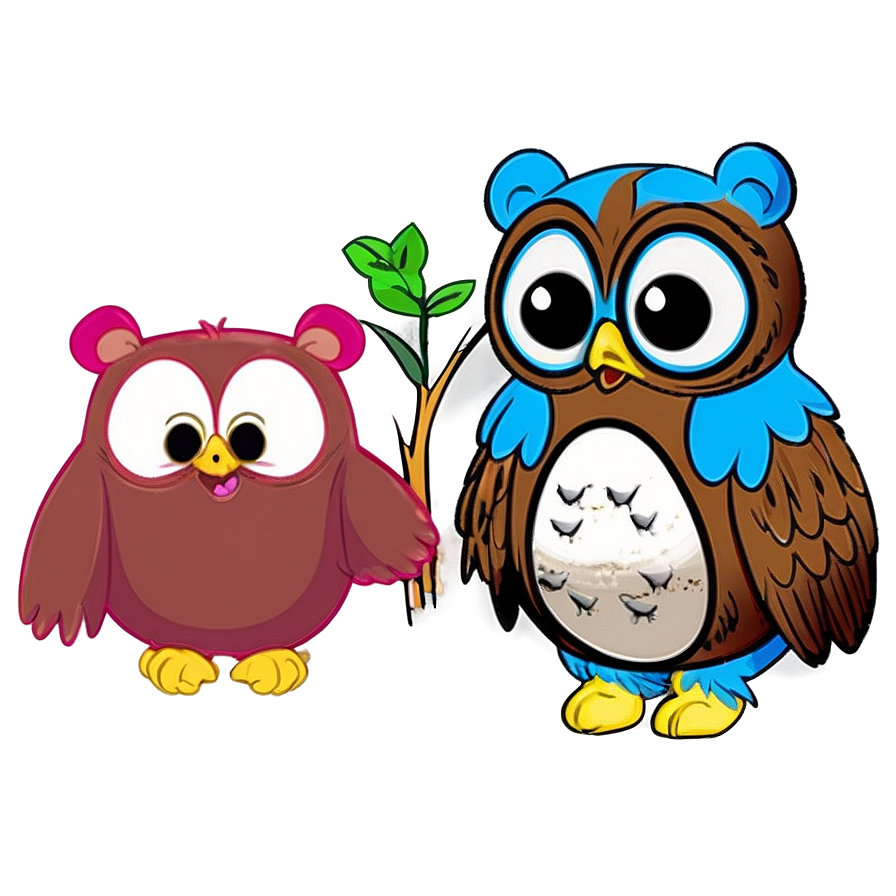 Pooh Bear And Owl Png Klk PNG Image