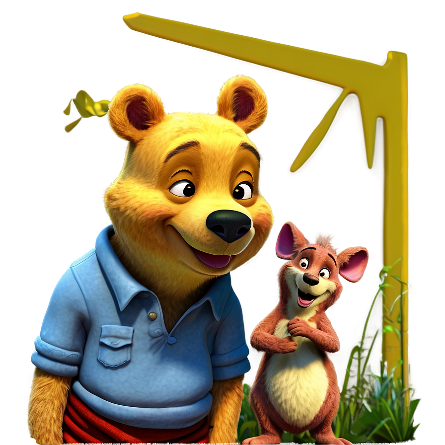 Pooh Bear And Roo Png Vnh PNG Image