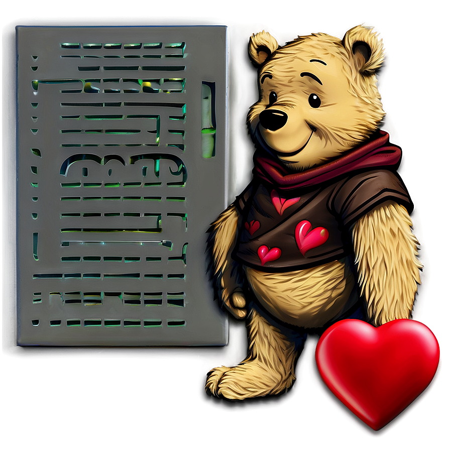 Pooh Bear With Heart Png 17 PNG Image