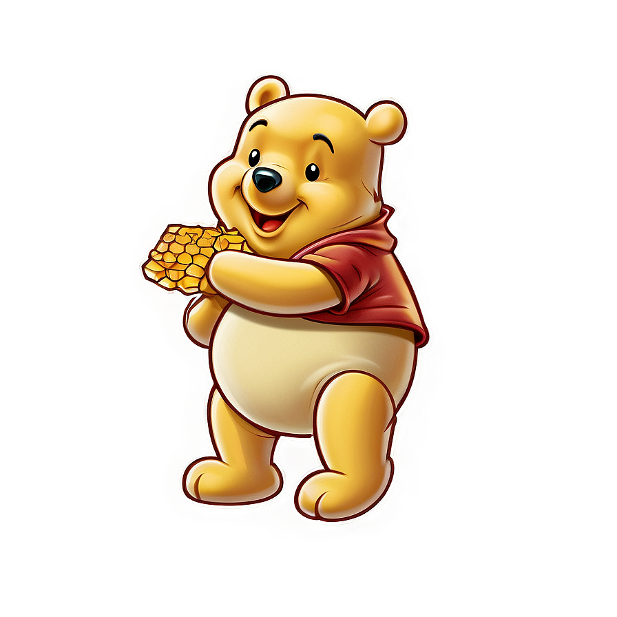 Pooh Bear With Honeycomb Png Ytx PNG Image