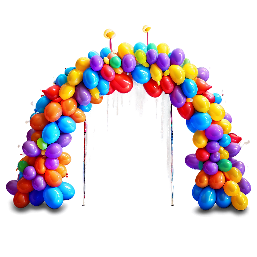 Pool Party Balloon Arch Png Kpf46 PNG Image