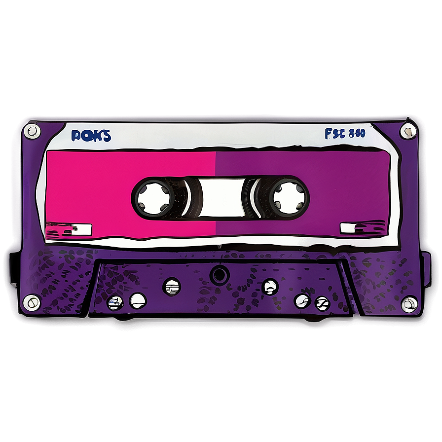 Pop Art Cassette Tape Png Ive99 PNG Image