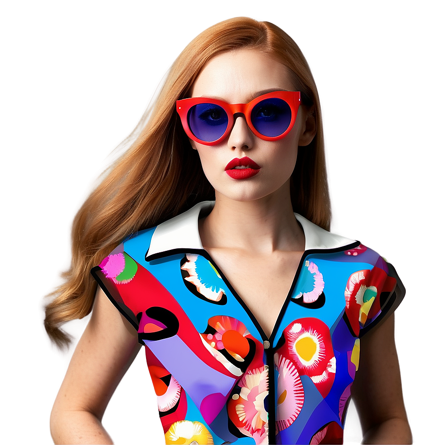 Pop Art Inspired Fashion Png 06242024 PNG Image