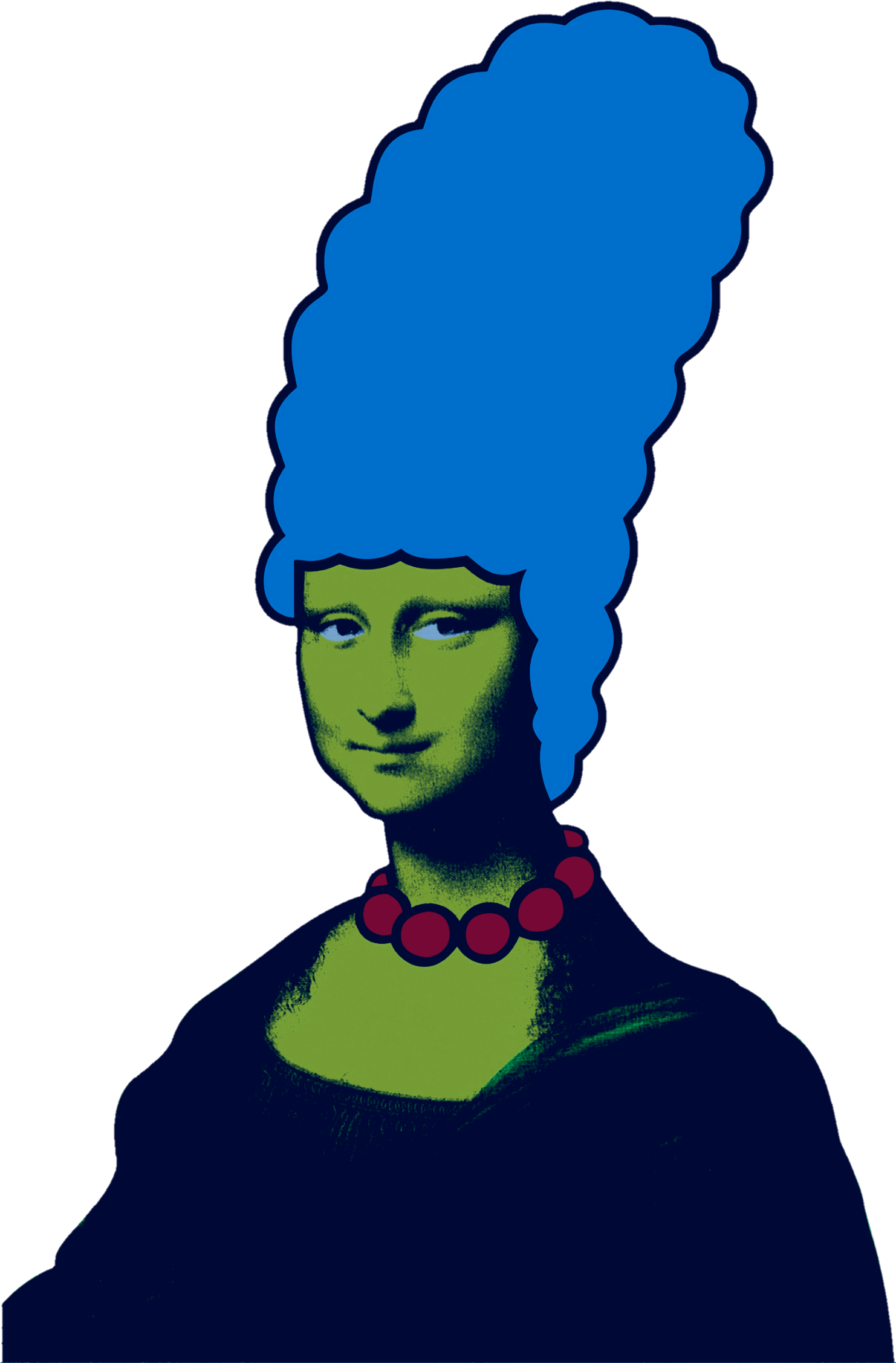 Pop Art Mona Lisa PNG Image