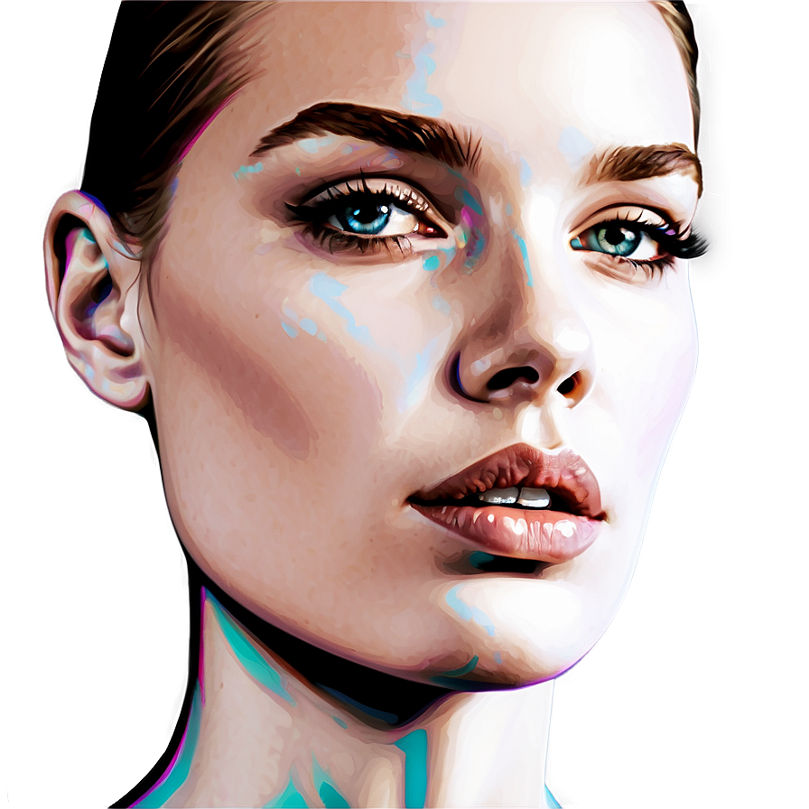 Pop Art Portrait Template Png 4 PNG Image