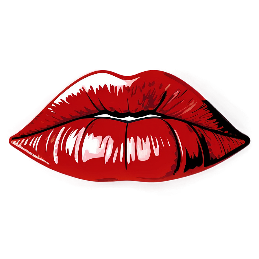 Pop Art Red Lips Png Nbi PNG Image