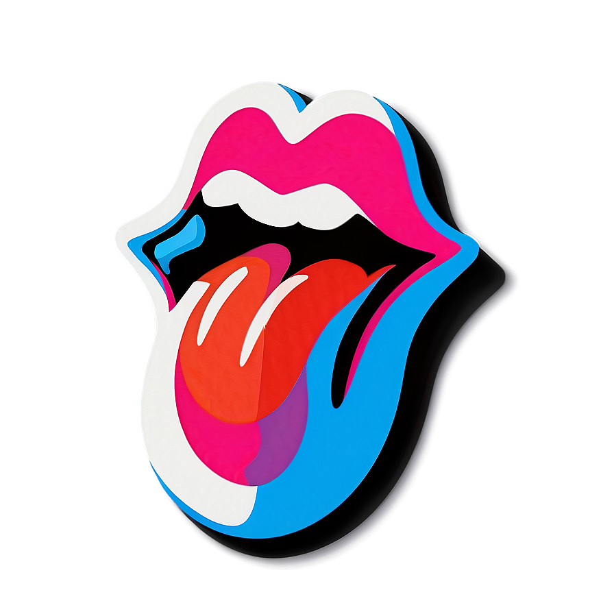 Pop Art Rolling Stones Tongue Png Cpl87 PNG Image