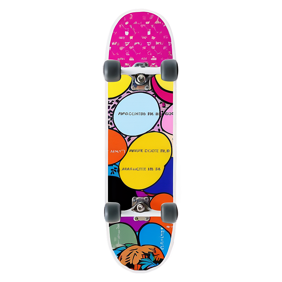 Pop Art Skateboard Deck Png Vwc PNG Image