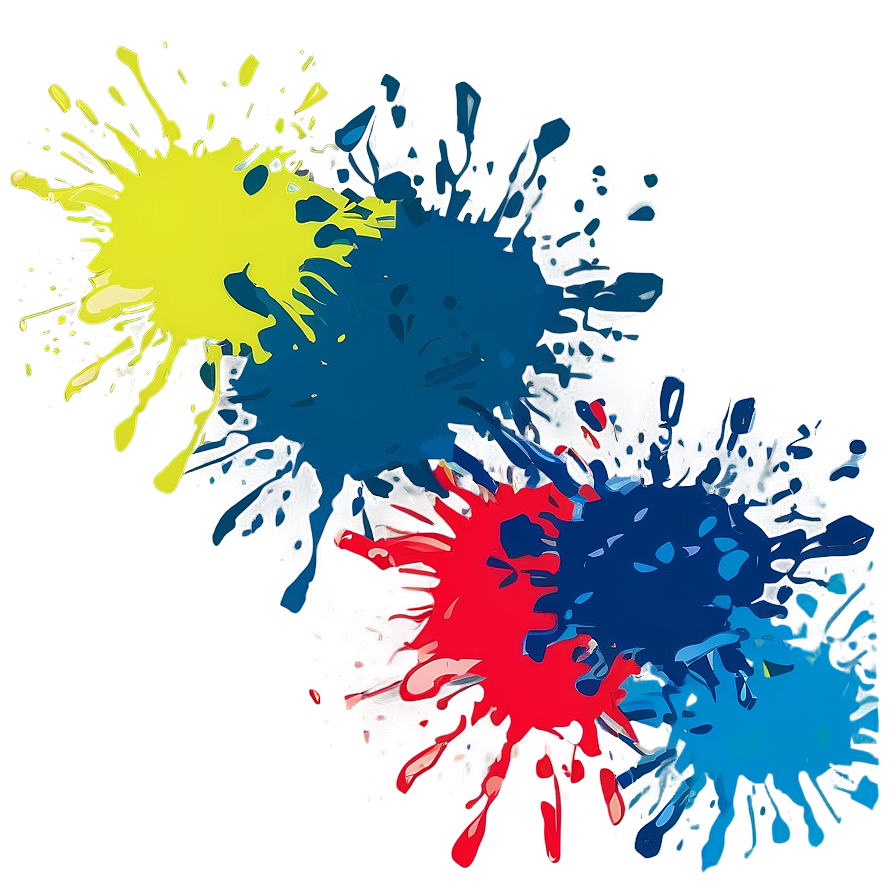 Pop Art Splatter Paint Png Ald PNG Image