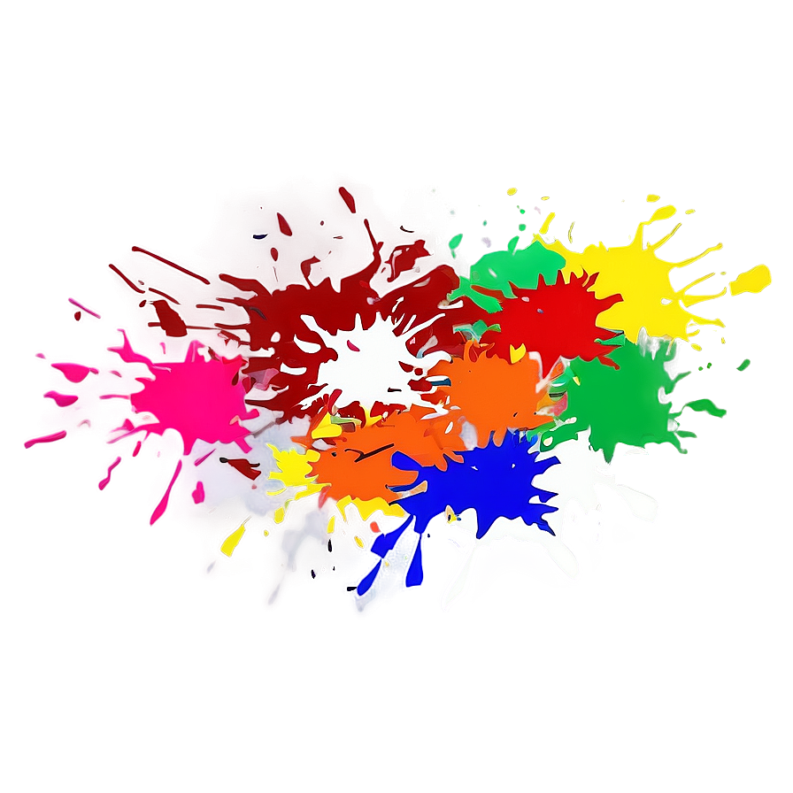 Pop Art Splatter Paint Png Dmy86 PNG Image