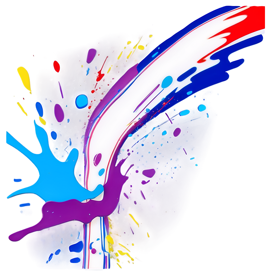 Pop Art Splatter Paint Png Duv PNG Image