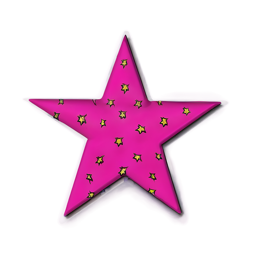 Pop Art Star Pattern Png Vli45 PNG Image