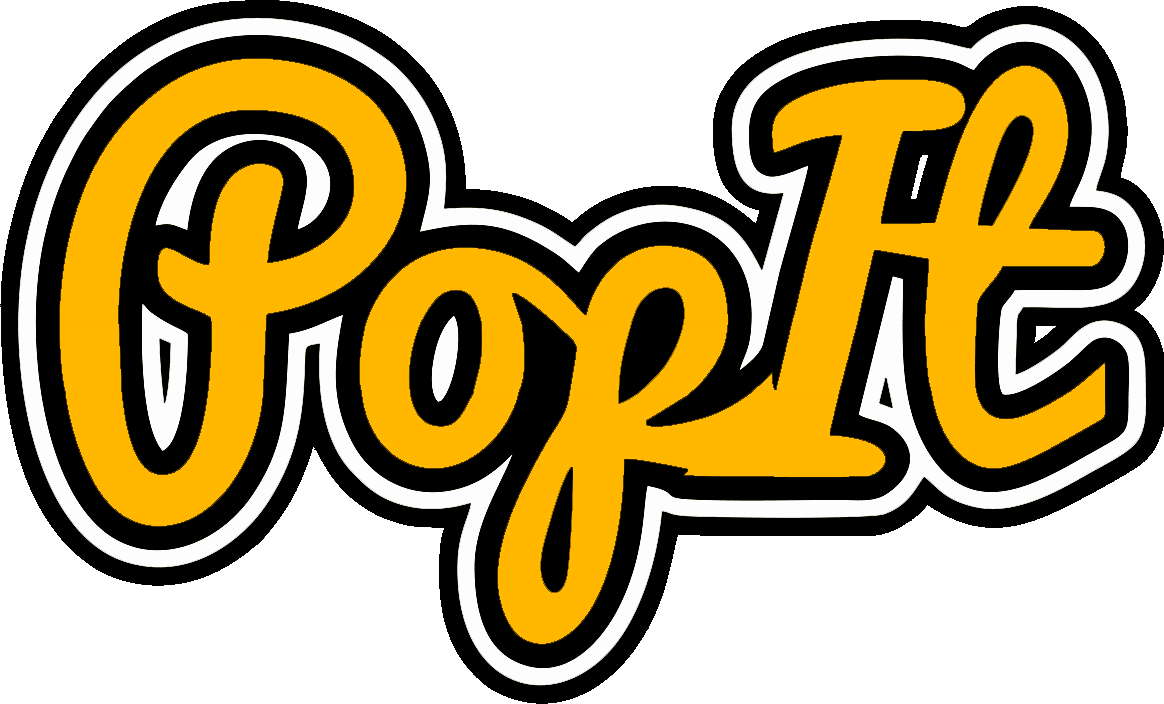 Pop It Snack Logo PNG Image