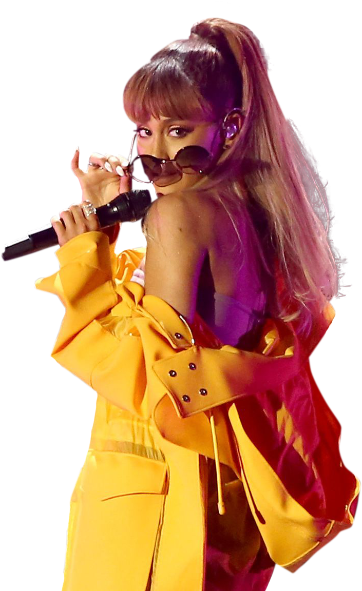 Pop Star Performance Yellow Outfit PNG Image