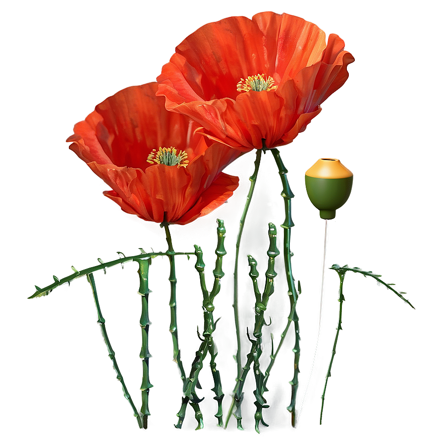 Poppies Stem Png Vyr65 PNG Image