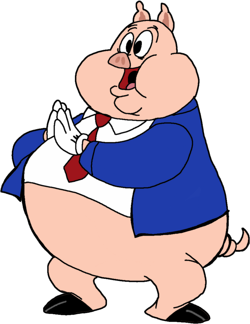 Porky Pig Looney Tunes Character PNG Image