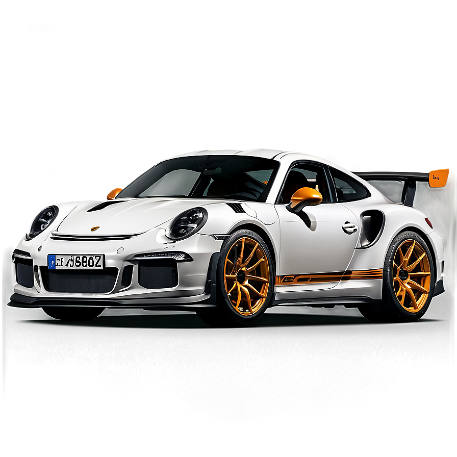 Porsche 911 Gt3 Rs In Action Png Pkh PNG Image